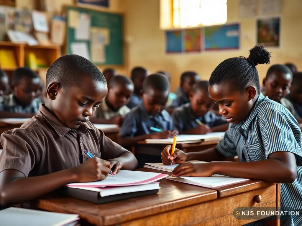 In the classroom — Nana Juaben Serwaah Foundation, New Juaben
